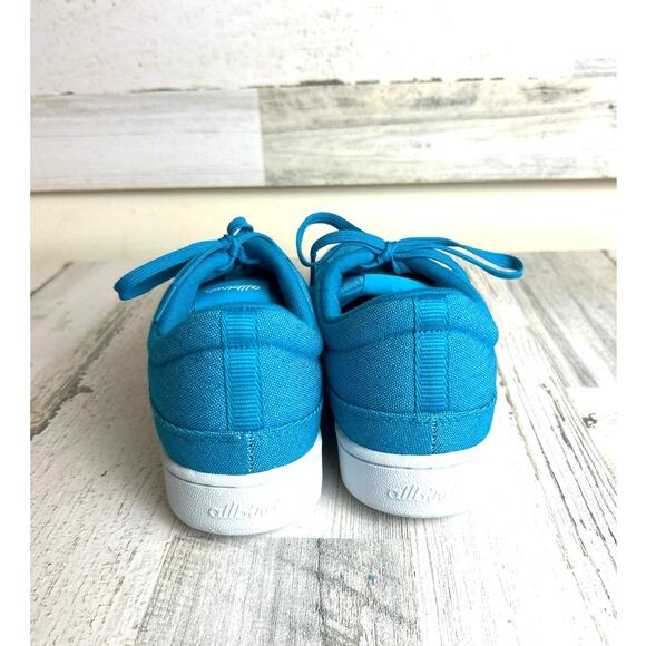 Allbirds Women’s 9.5 Blue Lace-Up Canvas Pacers Everyday Sneakers NEW main image 8